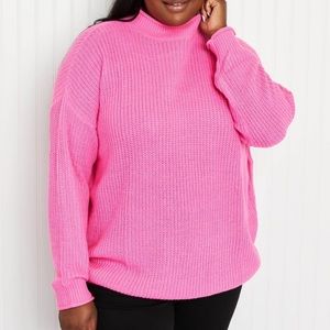 Aerie Pink Knit Sweater
